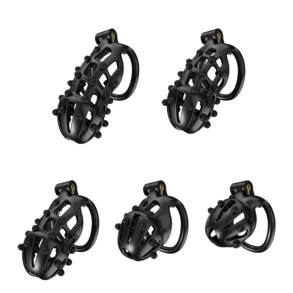 (image for) Cobra Male Chastity Cage Removable Spikes