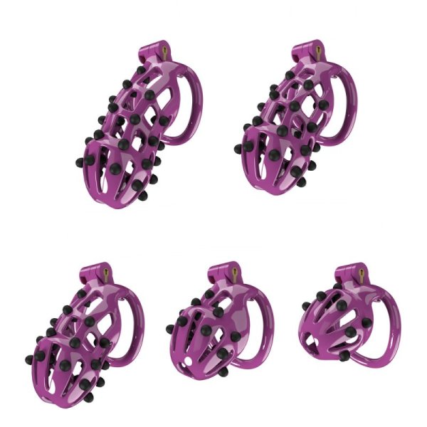 (image for) Cobra Male Chastity Cage Removable Spikes