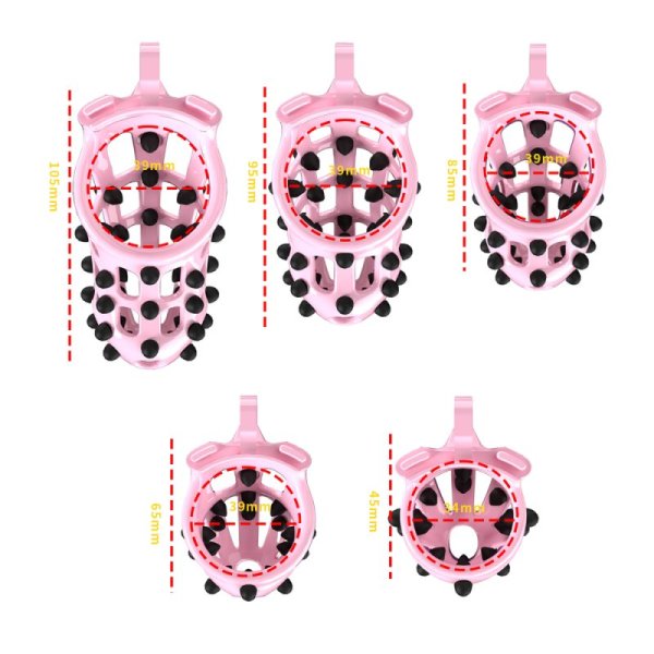 (image for) Cobra Male Chastity Cage Removable Spikes