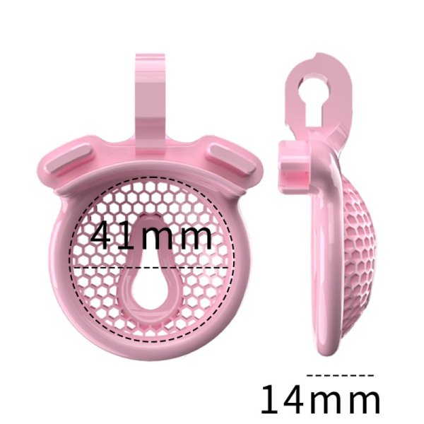 (image for) Sissy Chastity Cage With 5 Arc Rings- CX1