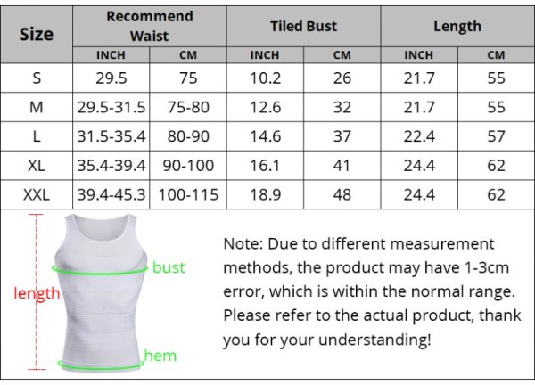 (image for) Mens Body Shaper Slimming Shirt