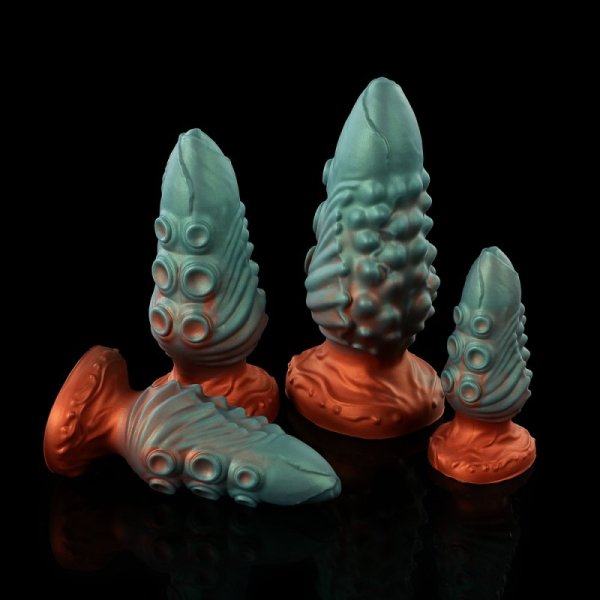 (image for) Tentacle Colorful Silicone Butt Plug