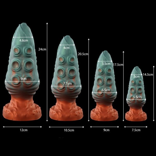 (image for) Tentacle Colorful Silicone Butt Plug