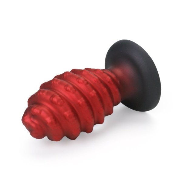 (image for) Spiral Silicone Dildo Anal Plug