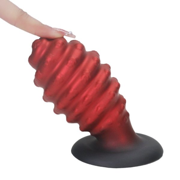 (image for) Spiral Silicone Dildo Anal Plug