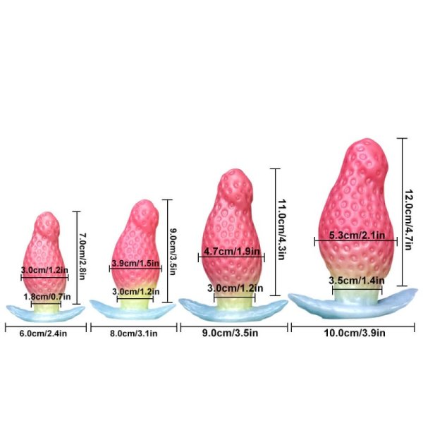 (image for) Strawberry Cute Silicone Butt Plug