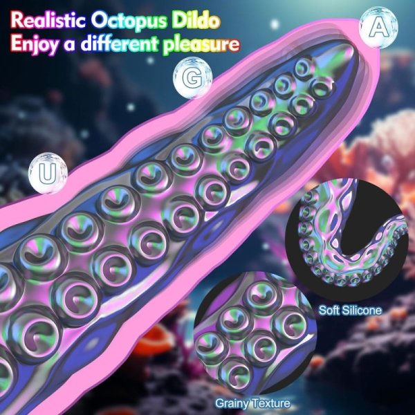 (image for) Huge Monster Vibrating Tentacle Dildo