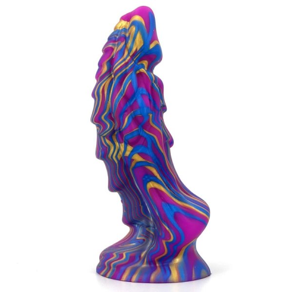 (image for) Unicorn Mixed Color Lifelike Silicone Dildo