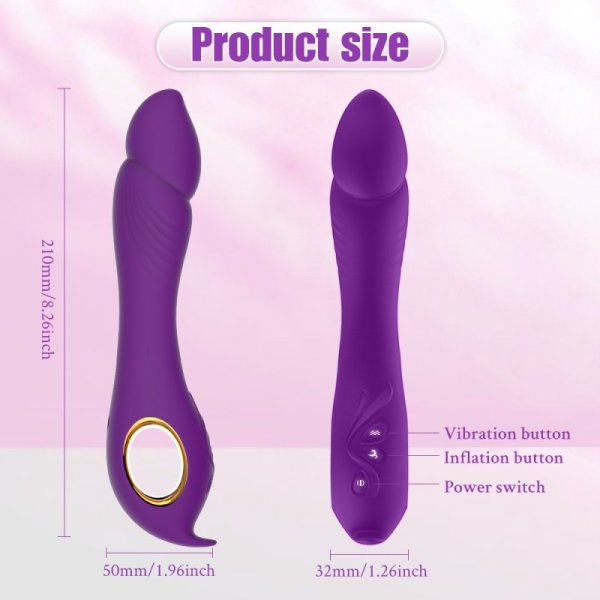 (image for) Inflatable Strong Shock Wand Vibrator