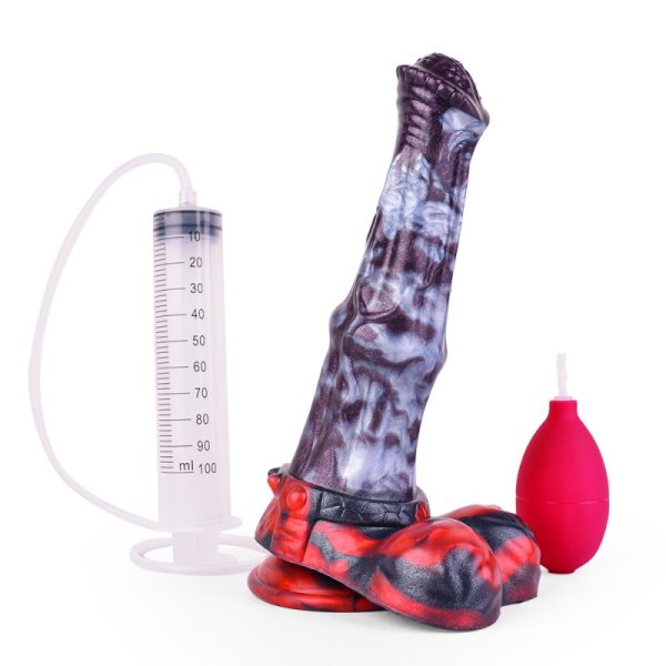 (image for) Squirting Alien Beast Night Elf 9.3" Dildo - B