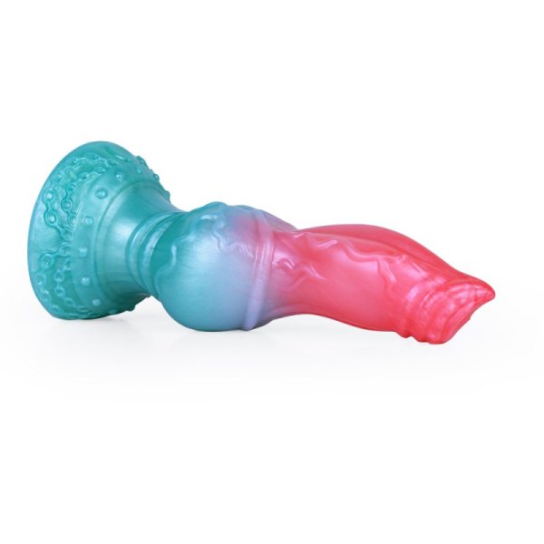 (image for) Alien Beast Cyan Rainbow 7.9" Dildo - K