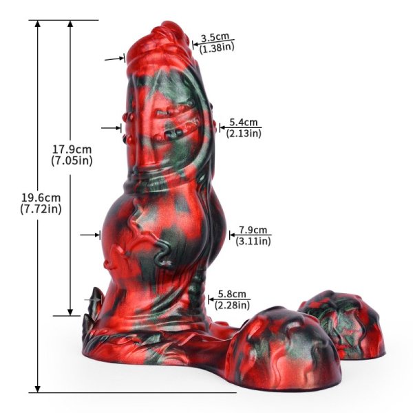 (image for) Red Devils Silicone 7.7" Horse Dick