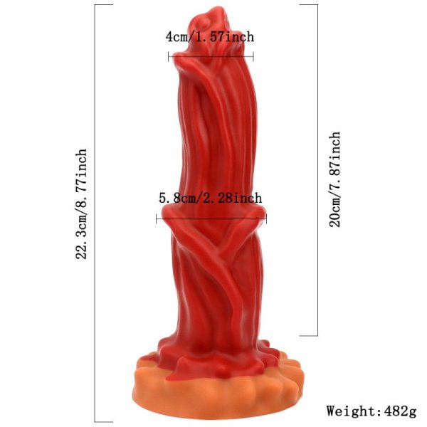 (image for) Red Devils Liquid Silicone Dildo - D