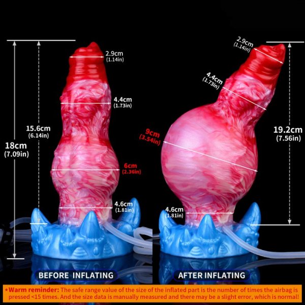 (image for) Squirting & Inflatable Monster Dildo - B