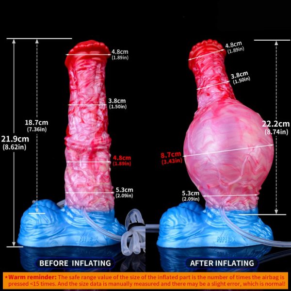 (image for) Squirting & Inflatable Monster Dildo - C