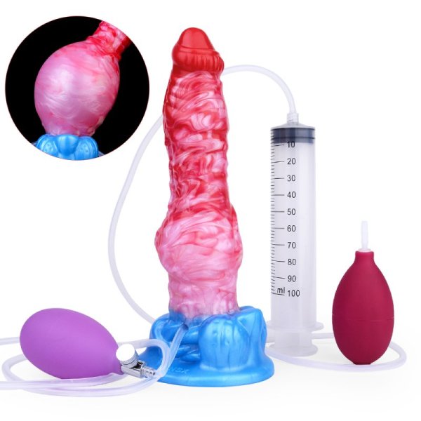 (image for) Squirting & Inflatable Monster Dildo - D