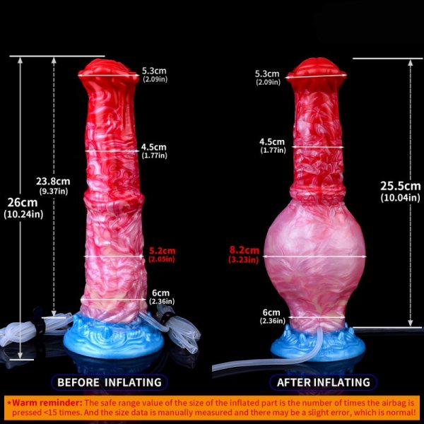 (image for) Squirting & Inflatable Monster Dildo - J