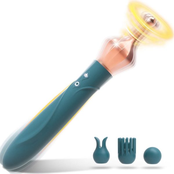 (image for) Three Heads Replacable Vibration Clit Massager Stick