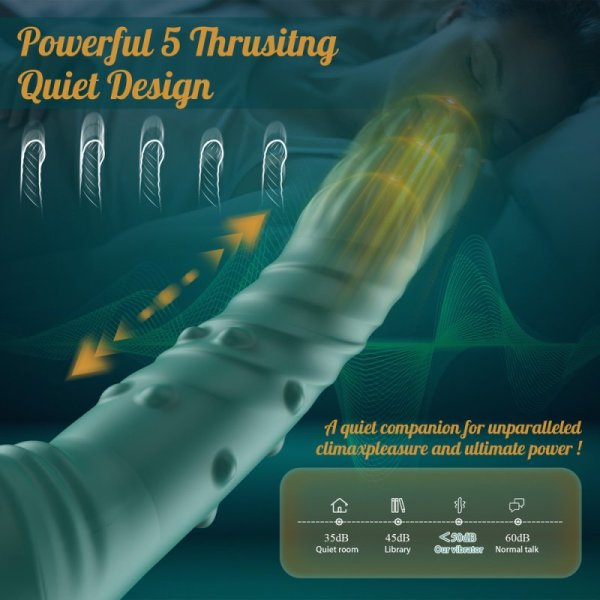 (image for) Thrusting Pinching Vibrating Dildo