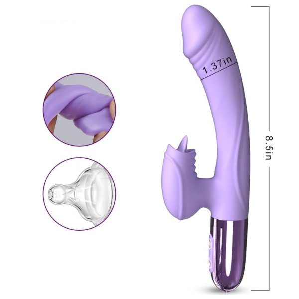 (image for) Rabbit Vibrator with Tongue Licking