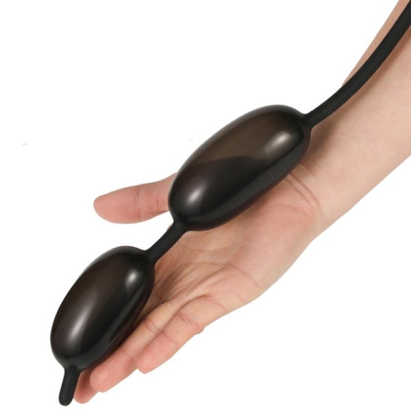 (image for) Double Ball Inflatable Penis Plug
