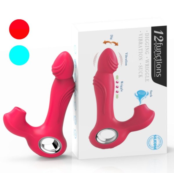 (image for) Dig Suction Strap-on Wriggle Vibrator