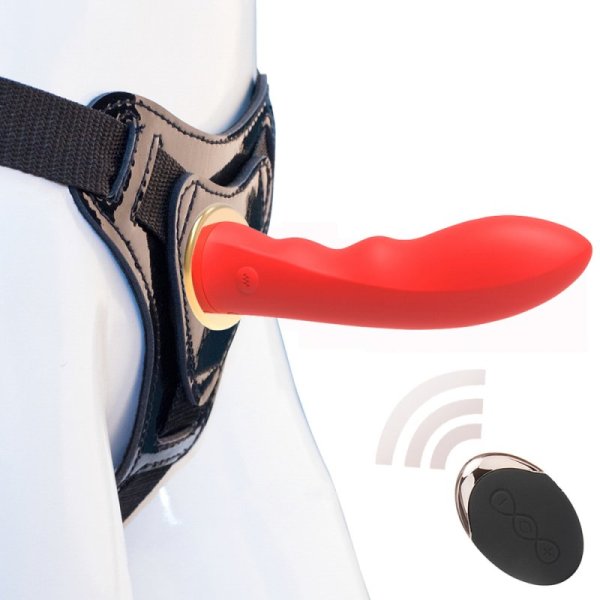 (image for) Screw Strap-On Dildo Vibrator