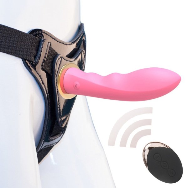 (image for) Screw Strap-On Dildo Vibrator
