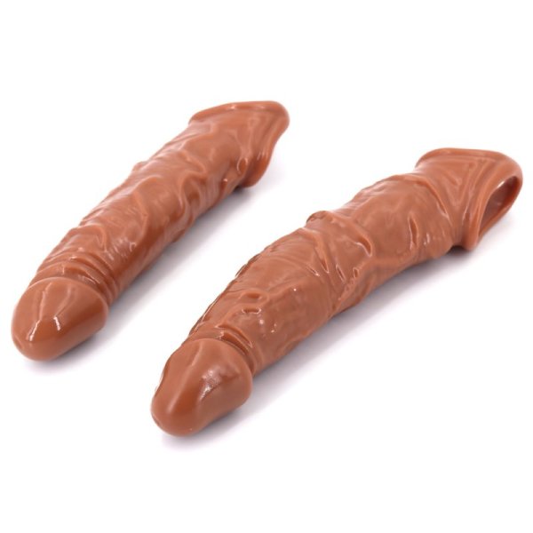 (image for) S/M Size Penis Extension Sleeve Reusable Condoms