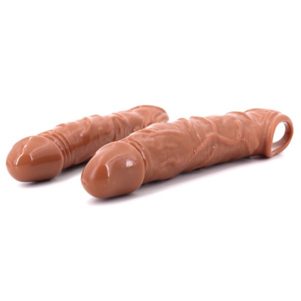 (image for) S/M Size Penis Extension Sleeve Reusable Condoms