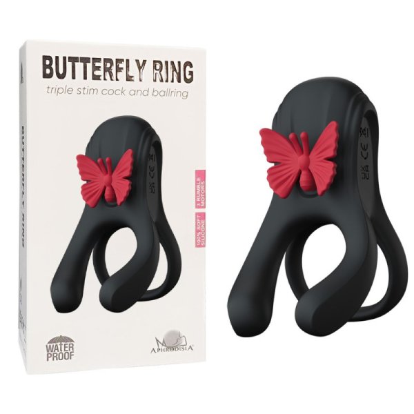 (image for) Butterfly Triple Lock Ring