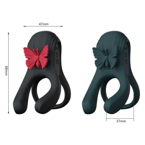 (image for) Butterfly Triple Lock Ring