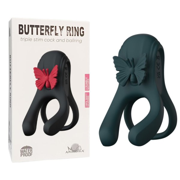 (image for) Butterfly Triple Lock Ring