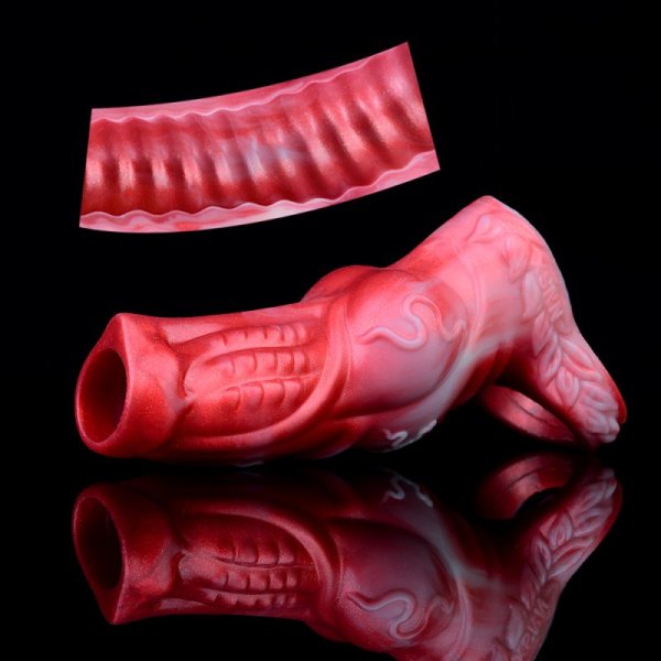 (image for) Flame Lifelike Penis Sleeve - A