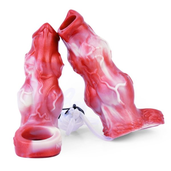 (image for) Squirting Flame Lifelike Penis Sleeve - E