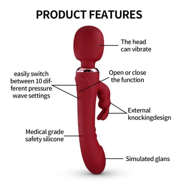(image for) Rabbit Wand Dildo Vibrator