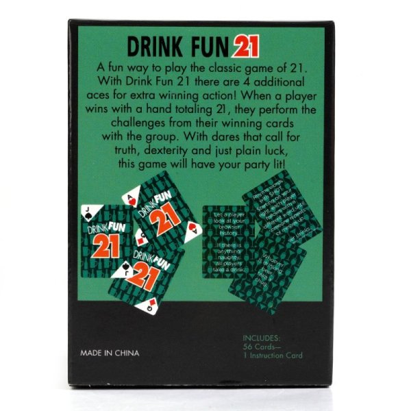 (image for) Drink Fun 21 Drink Drinking Card Games