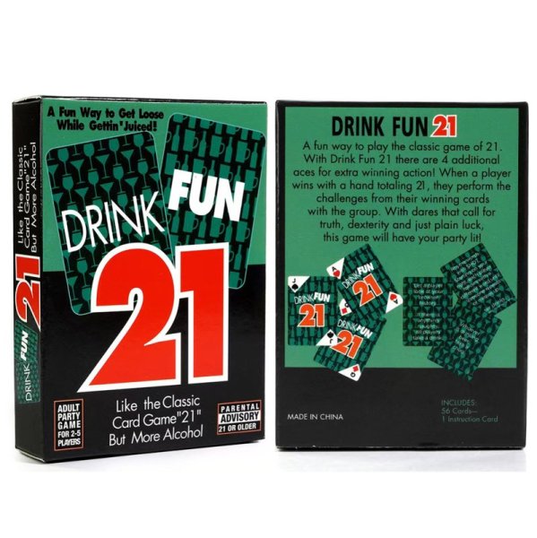 (image for) Drink Fun 21 Drink Drinking Card Games
