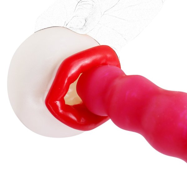 (image for) Pocket Silicone Glans Trainer - Hot Lips