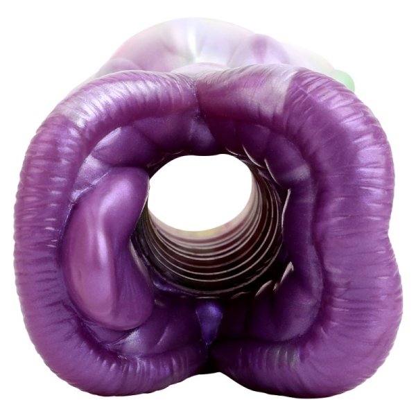 (image for) Hollow Tunnel Butt Plug & Pocket Stroker - Hot Lips