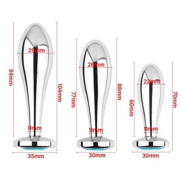 (image for) Detachable Screw Weighted Metal Butt Plug