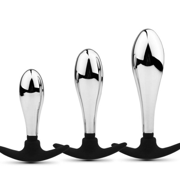 (image for) Detachable Silicone Anchor Metal Butt Plug