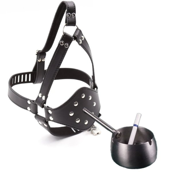 (image for) Human Ashtray Penis Gag Harness