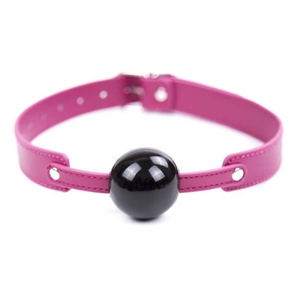 (image for) Black Ball Rose Belt Ball Gag
