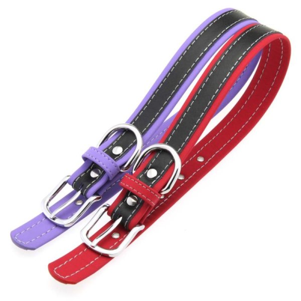 (image for) Padded Contrast Leather Collars