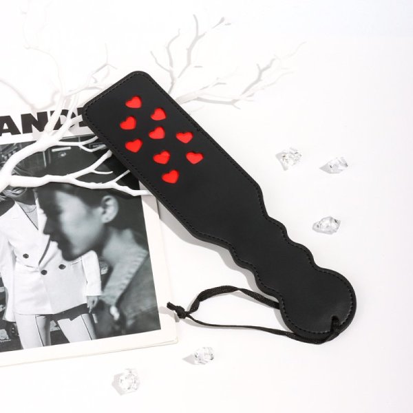 (image for) Spanking Paddle with Red Heart Shape