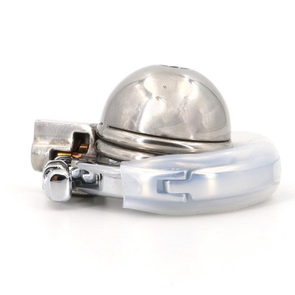(image for) Round Lid Gear Ring Metal Chastity Cage