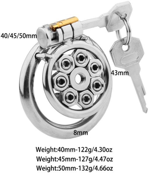 (image for) Spikes Flat Chastity Cage