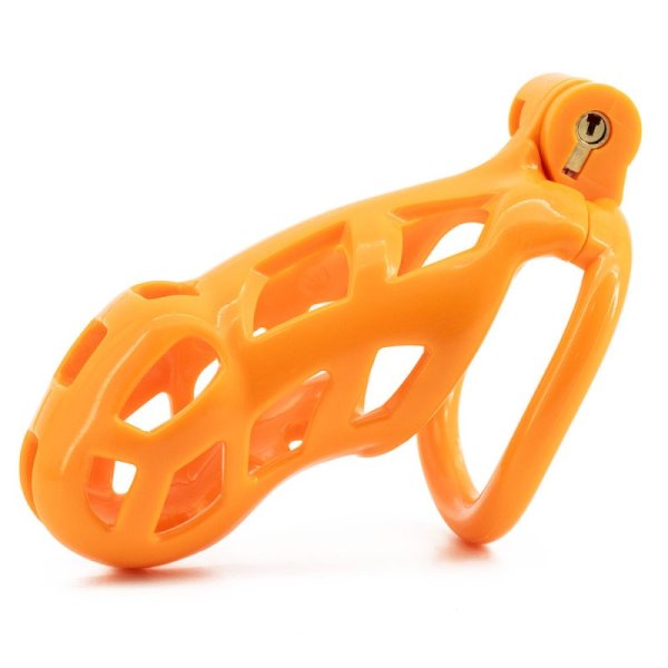 (image for) Orange Cobra Male Chastity Cage Kits