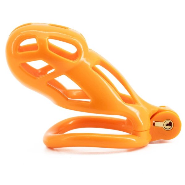 (image for) Orange Cobra Male Chastity Cage Kits
